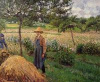Pissarro, Camille - Grey Weather, Morning with Figures, Eragny